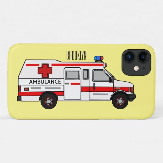 Ambulance cartoon illustration Case-Mate iPhone case (Back (Horizontal))