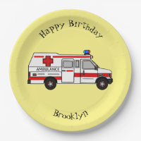 Ambulance cartoon illustration