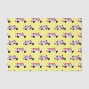 Ambulance cartoon illustration tissue paper