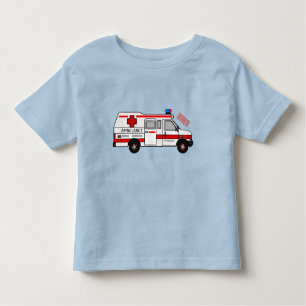 Ambulance cartoon illustration toddler T-Shirt