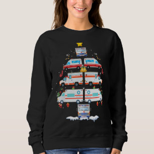 Ambulance Christmas Tree AMR Funny EMS EMT Paramed Sweatshirt