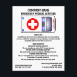 Ambulance Design, EMT, Paramedic Flyer<br><div class="desc">Ambulance Design,  EMT,  Paramedic Advertising Flyers By The Business Card Store.</div>