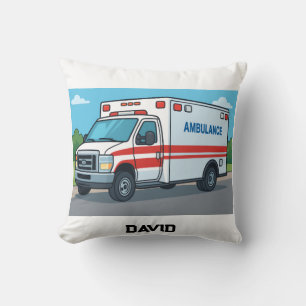 Ambulance driver customised gift cushion