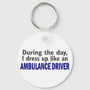 AMBULANCE DRIVER During The Day Key Ring