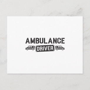 Ambulance Driver Paramedic Emergency Funny Gift Postcard