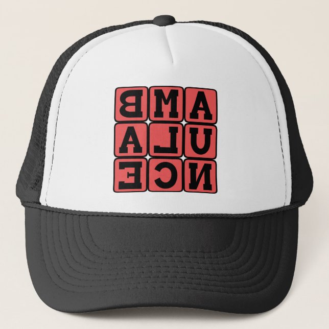 Ambulance, Emergency Vehicle Trucker Hat (Front)