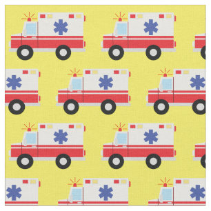 Ambulance EMT Emergency Vehicles Fabric