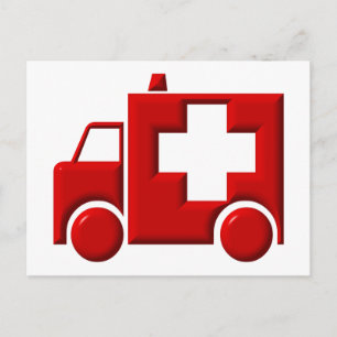 Ambulance / EMT Postcard