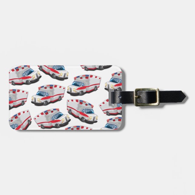 Ambulance Luggage Tag (Front Horizontal)