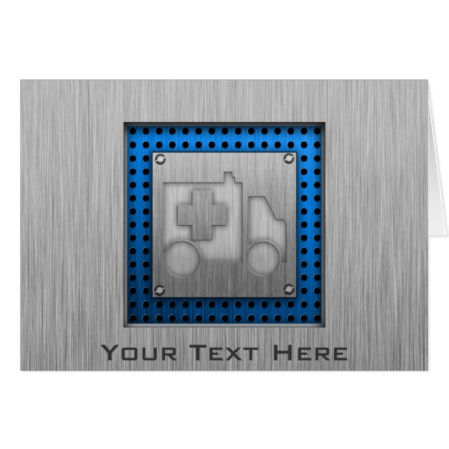 Ambulance; Metal-look (Front Horizontal)