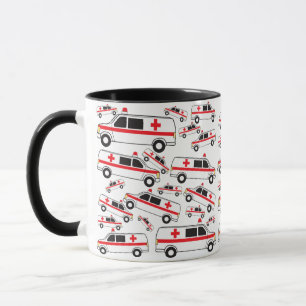 Ambulance Pattern Mug