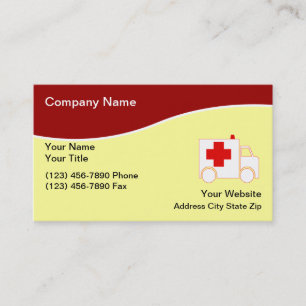 Ambulance Service Business Cards