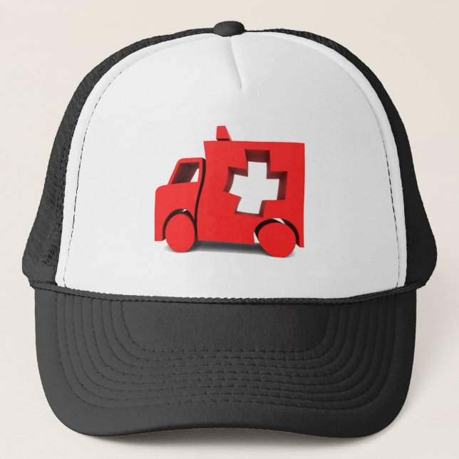 ambulance trucker hat (Front)