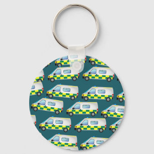 Ambulance Wallpaper Key Ring