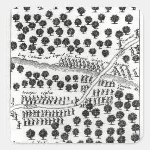 Ambush of the Iroquois Square Sticker
