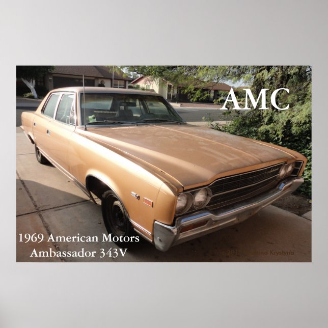 AMC American Motors Ambassador 1969 Poster (Front)