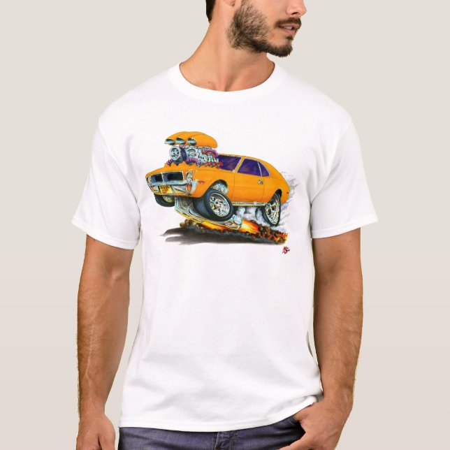 AMC Javelin Orange Car T-Shirt (Front)