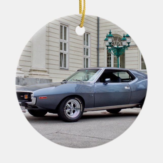 AMC Javelin SST 1974 Ceramic Tree Decoration (Front)