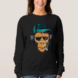 Amc To The Moon Short Squeeze Ape   Gorilla Gang Sweatshirt