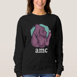 Amc To The Moon Short Squeeze Ape Investing Stock Sweatshirt
