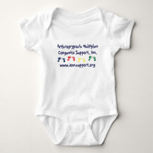 AMCSI blue letter onsie Baby Bodysuit