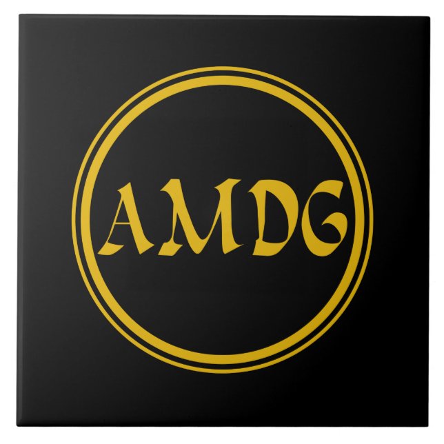 AMDG CERAMIC TILE (Front)