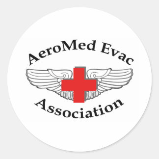 AMEA Logo drop shadow version Classic Round Sticker