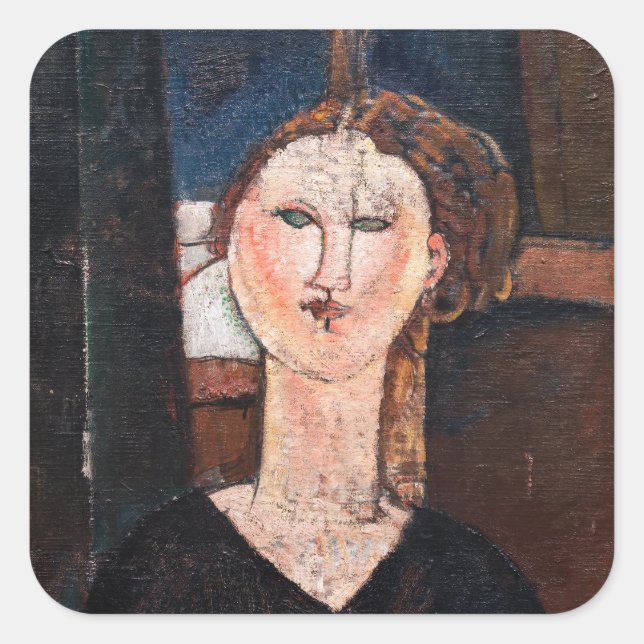 Amedeo Modigliani - Antonia Square Sticker (Front)