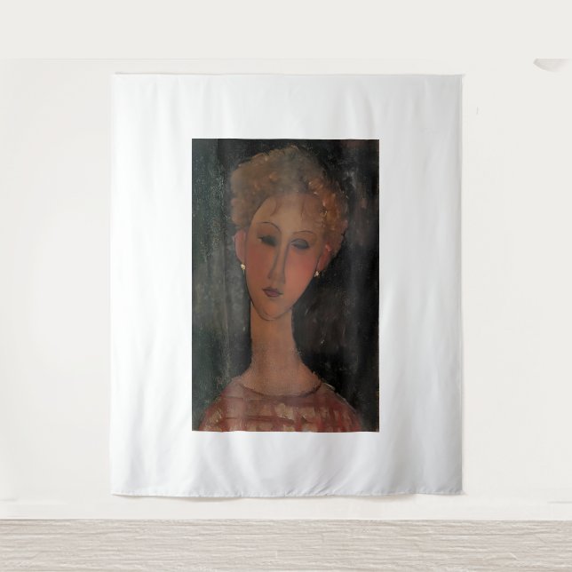 Amedeo Modigliani art Tapestry (Front)