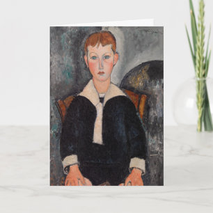 Amedeo Modigliani - Boy in Sailor Suit Card