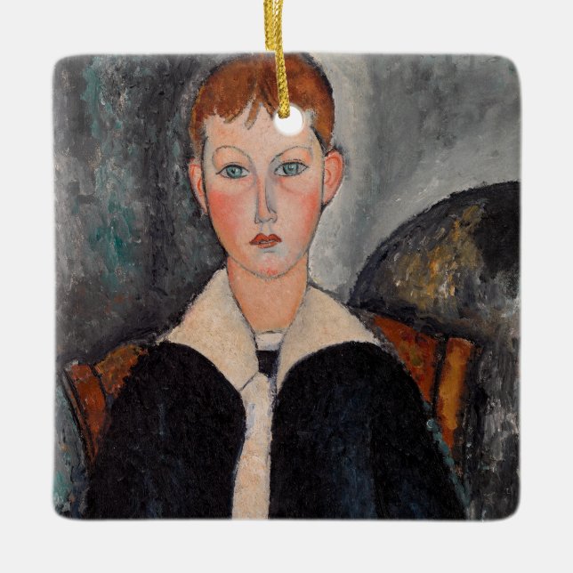 Amedeo Modigliani - Boy in Sailor Suit Ceramic Ornament (Front)