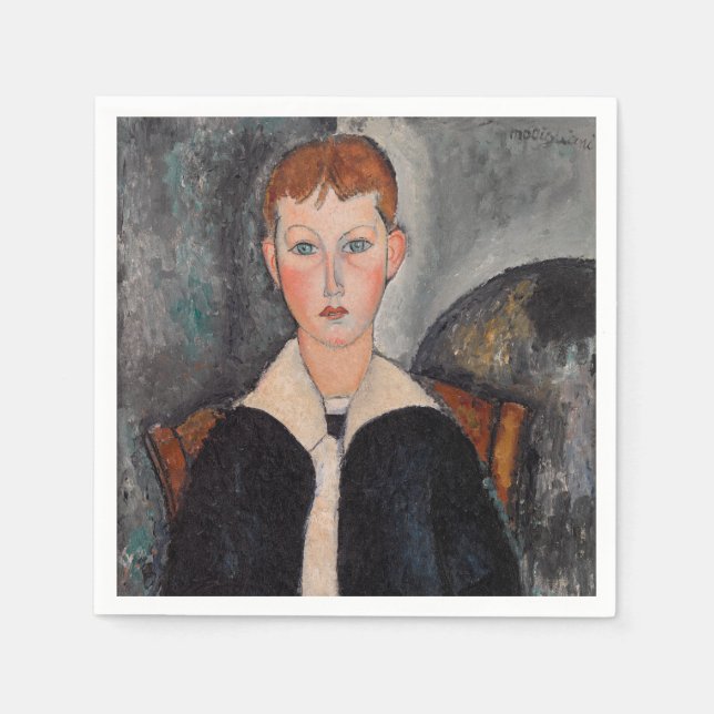 Amedeo Modigliani - Boy in Sailor Suit Napkin (Front)