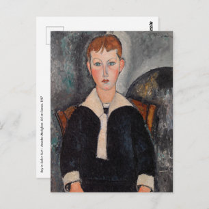 Amedeo Modigliani - Boy in Sailor Suit Postcard