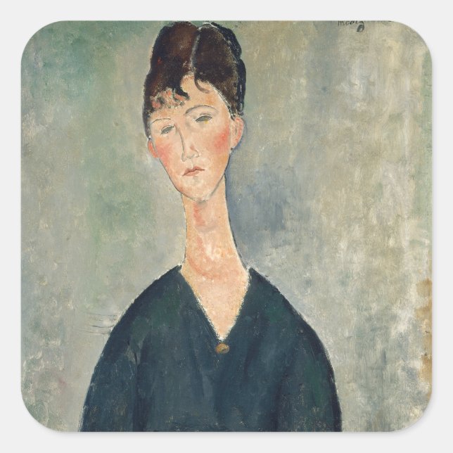 Amedeo Modigliani - Cafe singer Square Sticker (Front)
