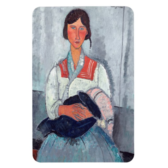 Amedeo Modigliani - Gypsy Woman with Baby Magnet (Vertical)
