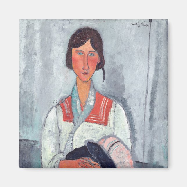 Amedeo Modigliani - Gypsy Woman with Baby Magnet (Front)