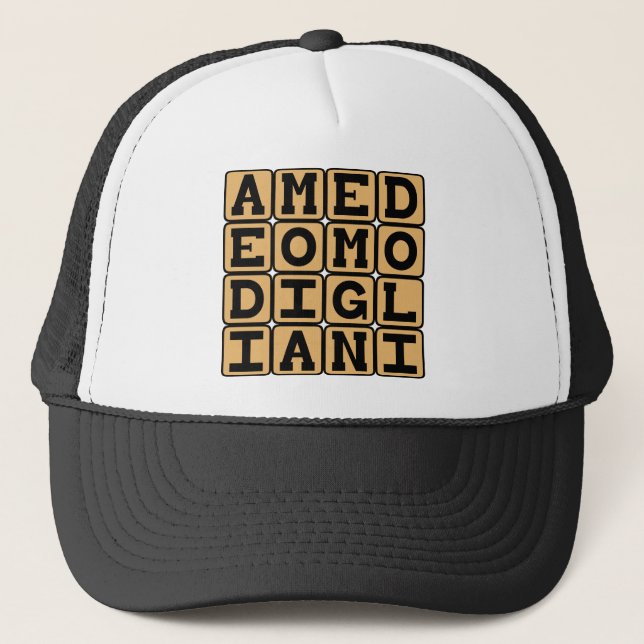 Amedeo Modigliani, Italian Artist Trucker Hat (Front)