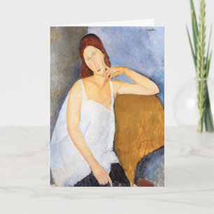 Amedeo Modigliani - Jeanne Hebuterne Card