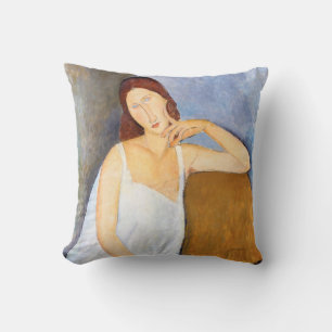 Amedeo Modigliani - Jeanne Hebuterne Cushion