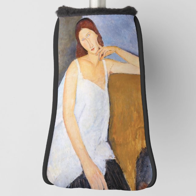 Amedeo Modigliani - Jeanne Hebuterne Golf Head Cover (Rotate 90)