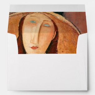 Amedeo Modigliani - Jeanne Hebuterne in Large Hat Envelope