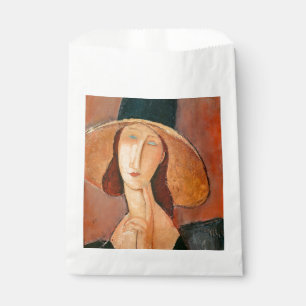 Amedeo Modigliani - Jeanne Hebuterne in Large Hat Favour Bag