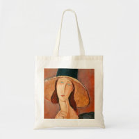 Amedeo Modigliani - Jeanne Hebuterne in Large Hat