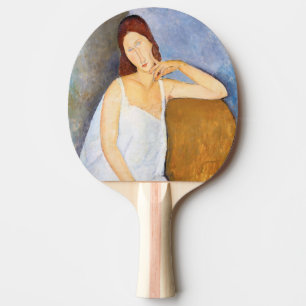 Amedeo Modigliani - Jeanne Hebuterne Ping Pong Paddle