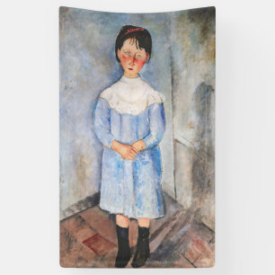 Amedeo Modigliani - Little Girl in Blue Banner
