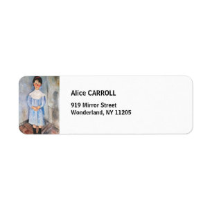Amedeo Modigliani - Little Girl in Blue Return Address Label