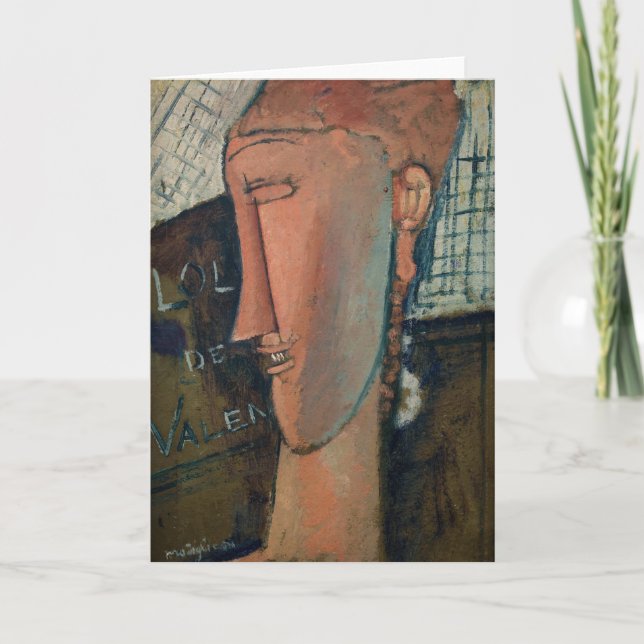 Amedeo Modigliani - Lola de Valence Card (Front)