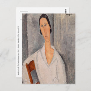 Amedeo Modigliani - Madame Hanka Zborowska Leaning Postcard