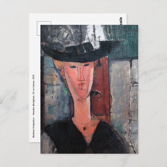 Amedeo Modigliani - Madame Pompadour Postcard (Front/Back)