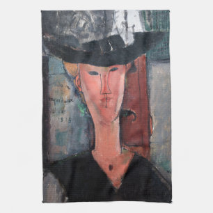 Amedeo Modigliani - Madame Pompadour Tea Towel